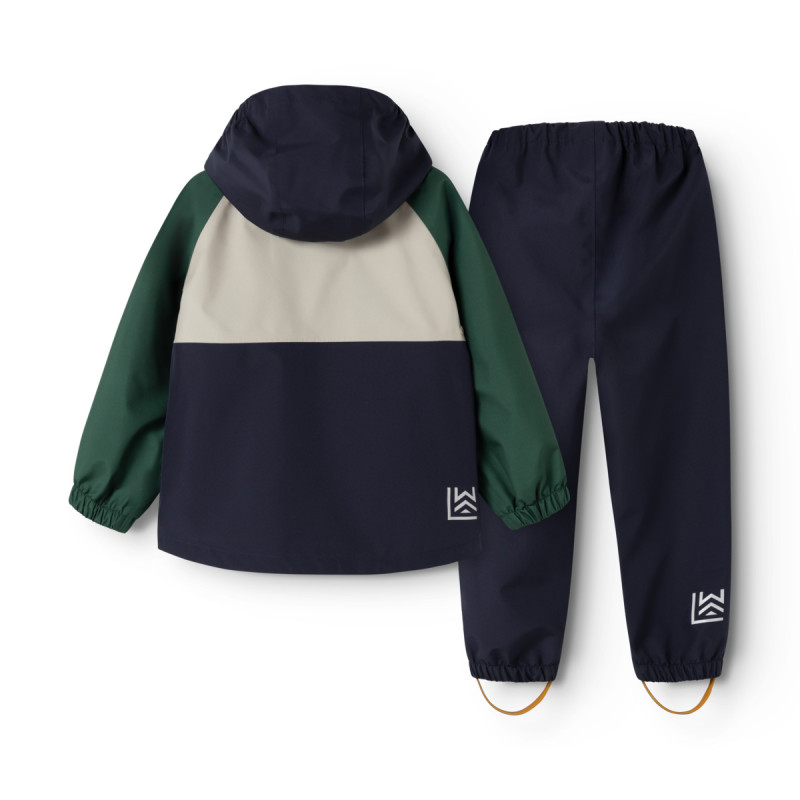 LIEWOOD nepromokavý set Pedia – bunda a kalhoty Garden green multi mix