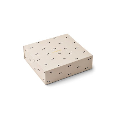 LIEWOOD jídelní set pro miminka Mileah Dino Roar / Dove blue