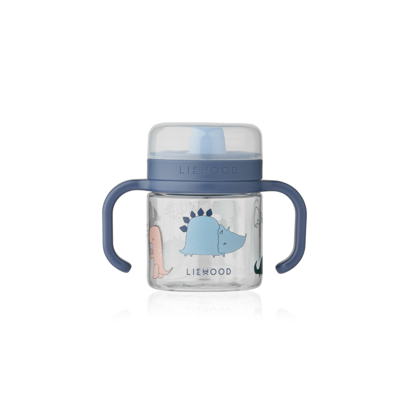 LIEWOOD tréninkový hrneček Kylo 280 ml Dino roar / Sandy
