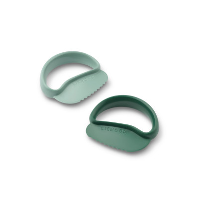 LIEWOOD bezpečné kráječe pro děti RIVEN 2 ks Peppermint / Garden green