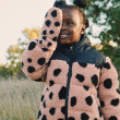 LIEWOOD GRETHE Fleecové rukavice Mega leo spot / Pale tuscany
