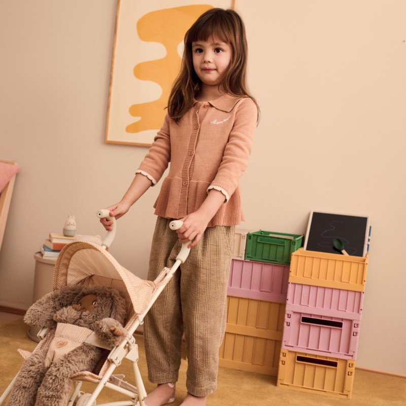 LIEWOOD ELSIE Kočárek pro panenky Stripe Pale tuscany