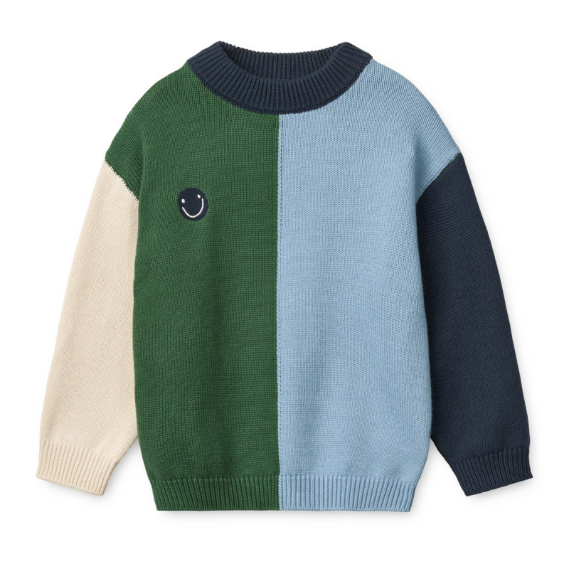LIEWOOD ORLANE Pletený svetr Beach blue multi mix