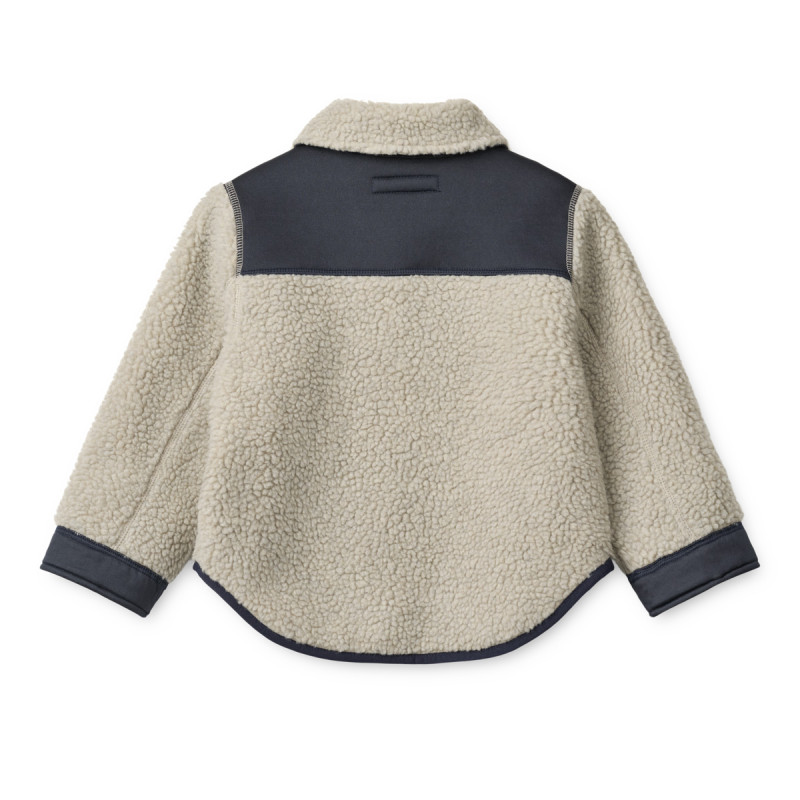 LIEWOOD ELIAN dětská fleecová košile Mist / Classic navy