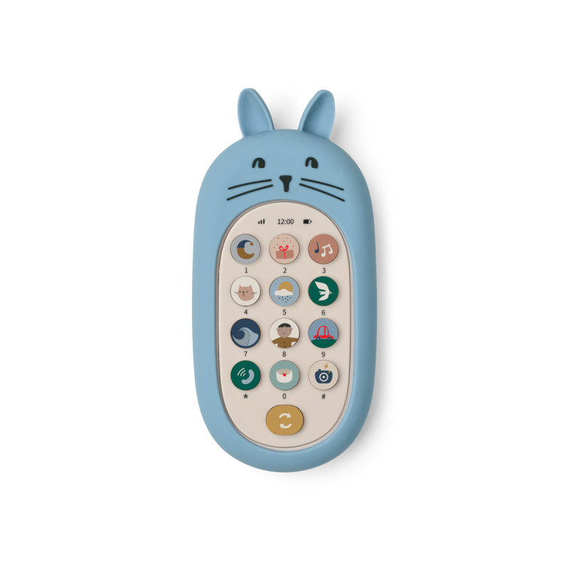 LIEWOOD FIDI Dětský telefon se zvuky Beach blue