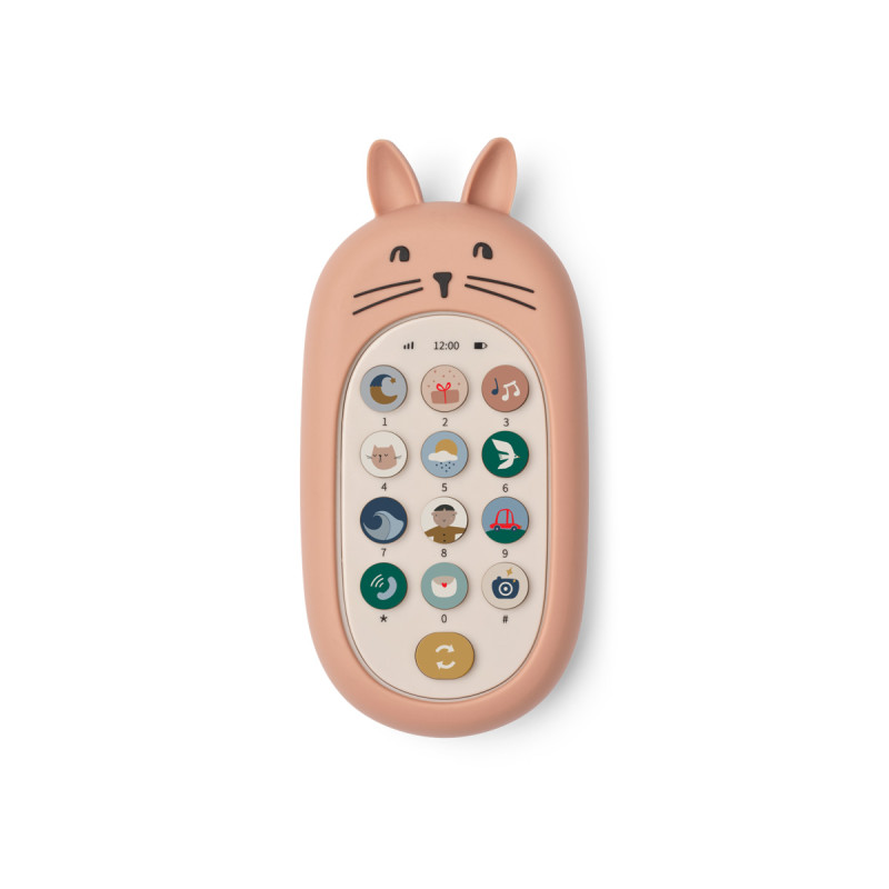 LIEWOOD FIDI Dětský telefon se zvuky Pale tuscany