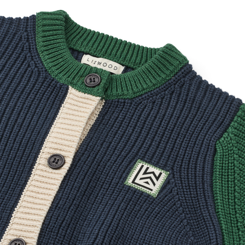 LIEWOOD THEA bavlněný kardigan Classic navy multi mix