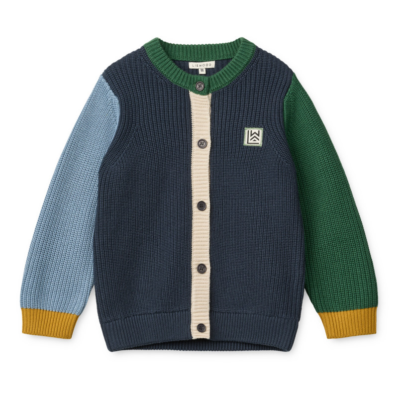 LIEWOOD THEA bavlněný kardigan Classic navy multi mix