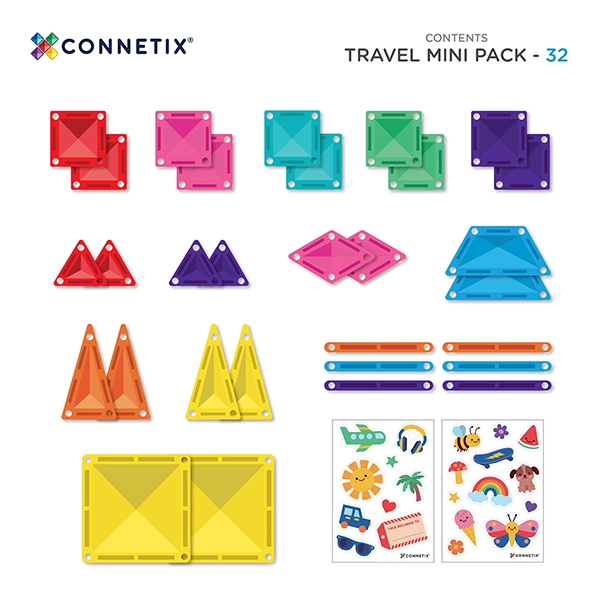 Magnetická stavebnice CONNETIX® Travel Mini Pack 32 ks Magnetická stavebnice CONNETIX® Travel Mini Pack 32 ks