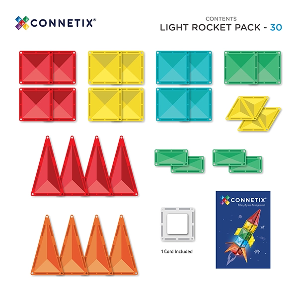 Magnetická stavebnice CONNETIX® Light Rocket Pack 30 ks Magnetická stavebnice CONNETIX® Light Rocket Pack 30 ks