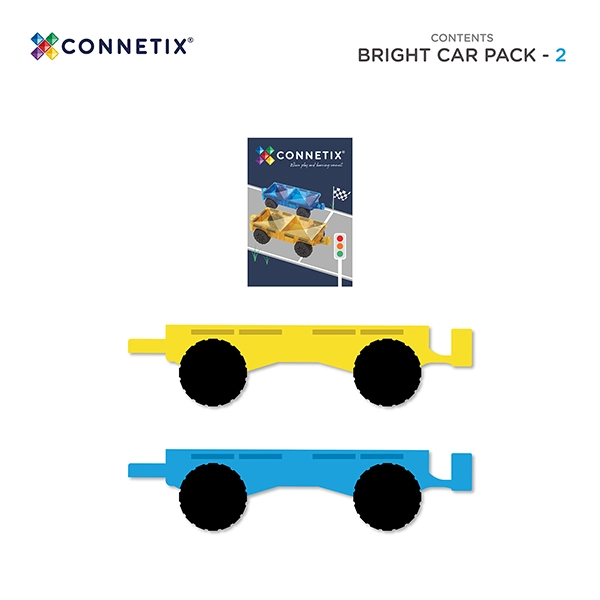 Magnetická stavebnice CONNETIX® Bright Car Pack 2 ks