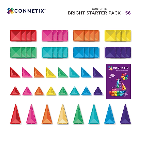 Magnetická stavebnice CONNETIX® Pastel Starter Pack 56 ks Magnetická stavebnice CONNETIX® Pastel Starter Pack 56 ks