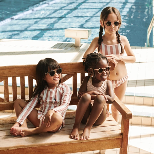 LIEWOOD dvoudílné plavky Belle pruhované Coral blush