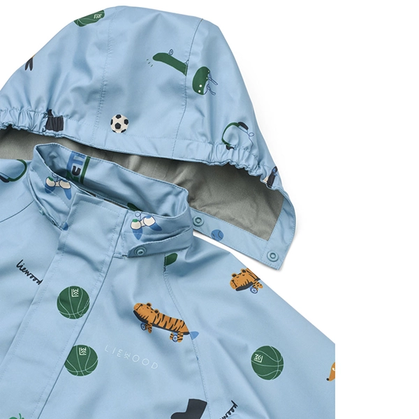 LIEWOOD nepromokavý set Pedia – bunda a kalhoty Fun / Beach blue