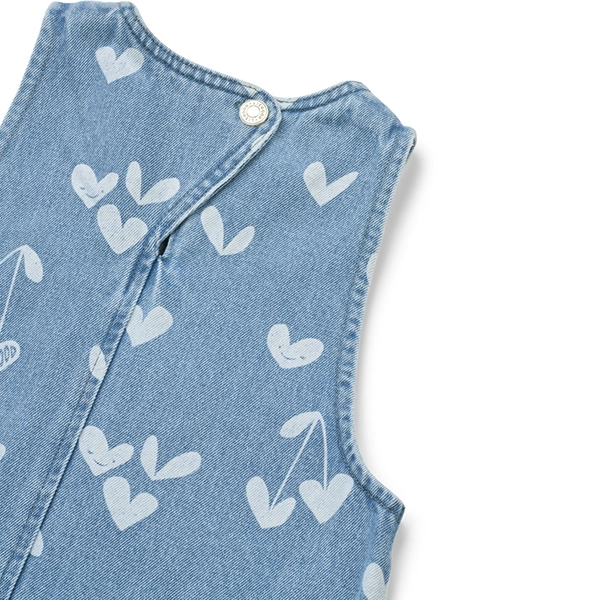 LIEWOOD Džínové šaty Angelica Sweethearts / light blue