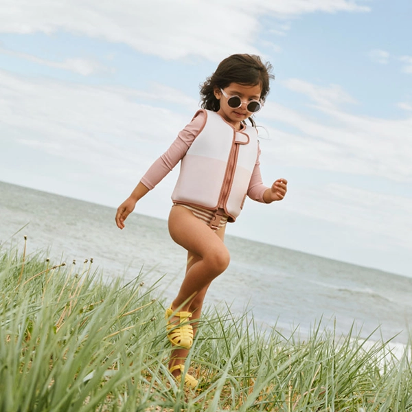 LIEWOOD plavecká vesta s rukávy Dove Tuscany rose multi mix