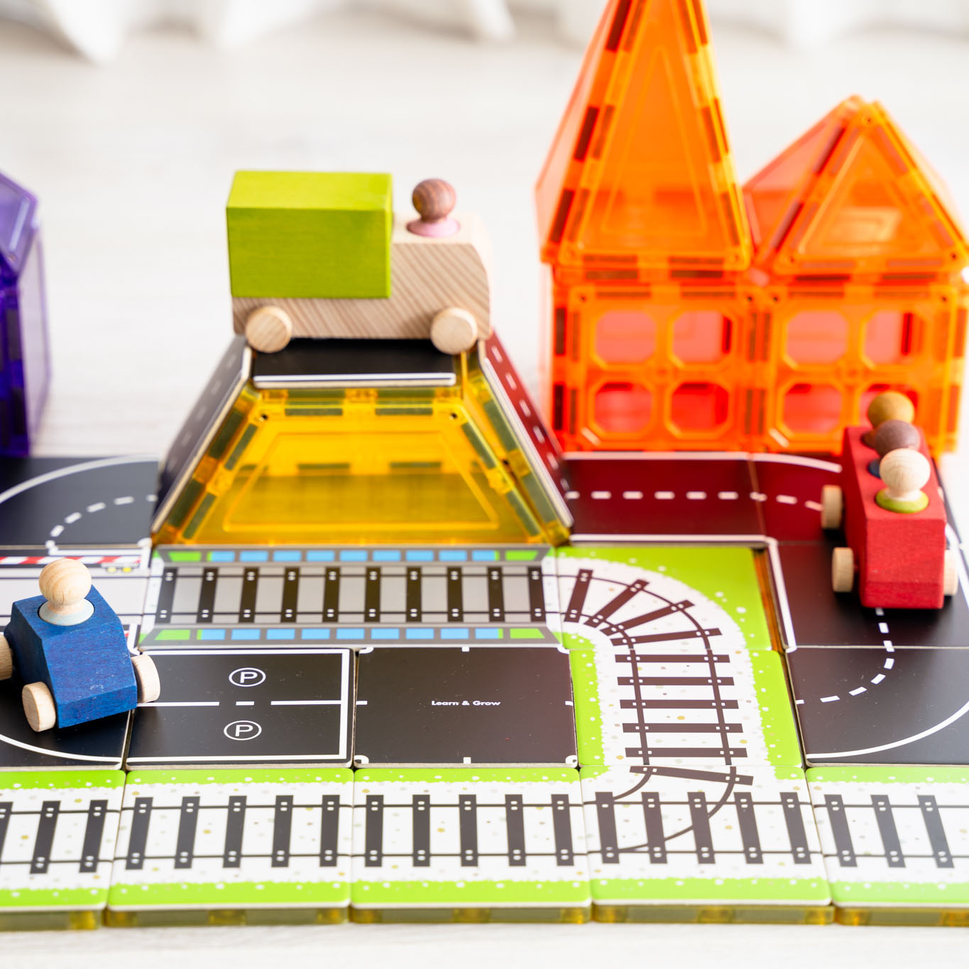 Magnetické kartičky kolejnice 36 ks