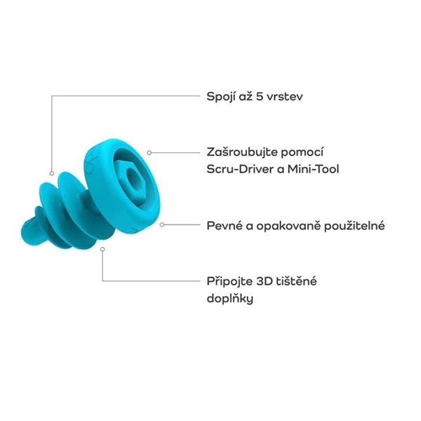 Makedo Šrouby Scru Combo 160 ks