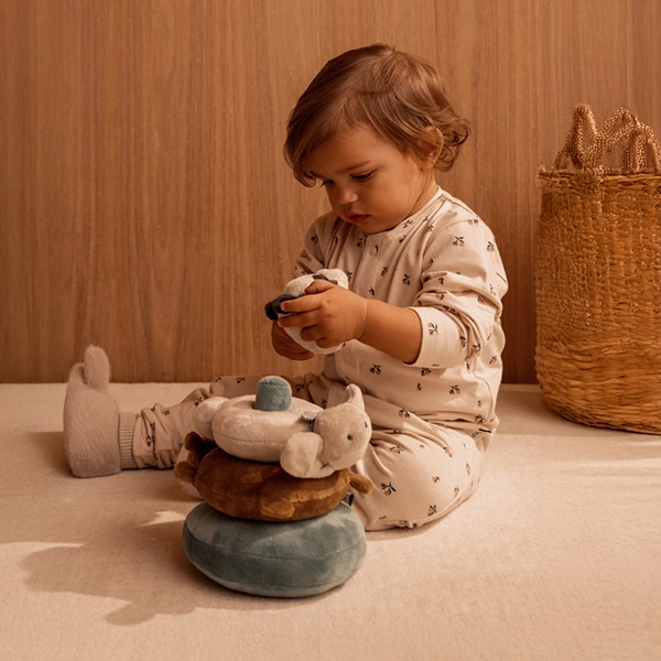 LIEWOOD dětské plyšové bačkory Beth Rabbit Mist